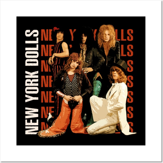 New York Dolls Live Wire Stage Sparks And Swagger Wall Art by ElenaBerryDesigns